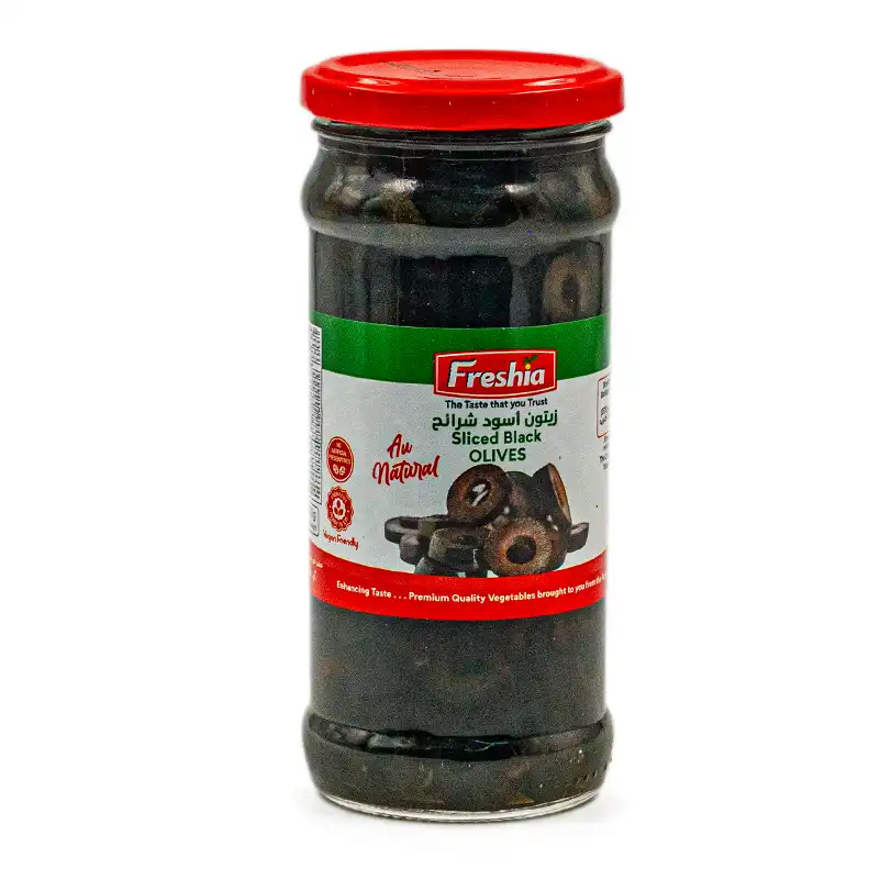 FRESHIA SLICED BLACK OLIVES 335GM