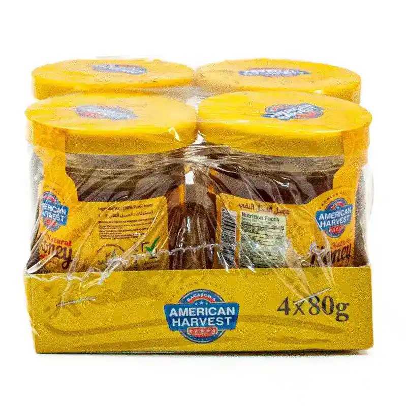 AMERICAN HARVEST HONEY 4X80GM