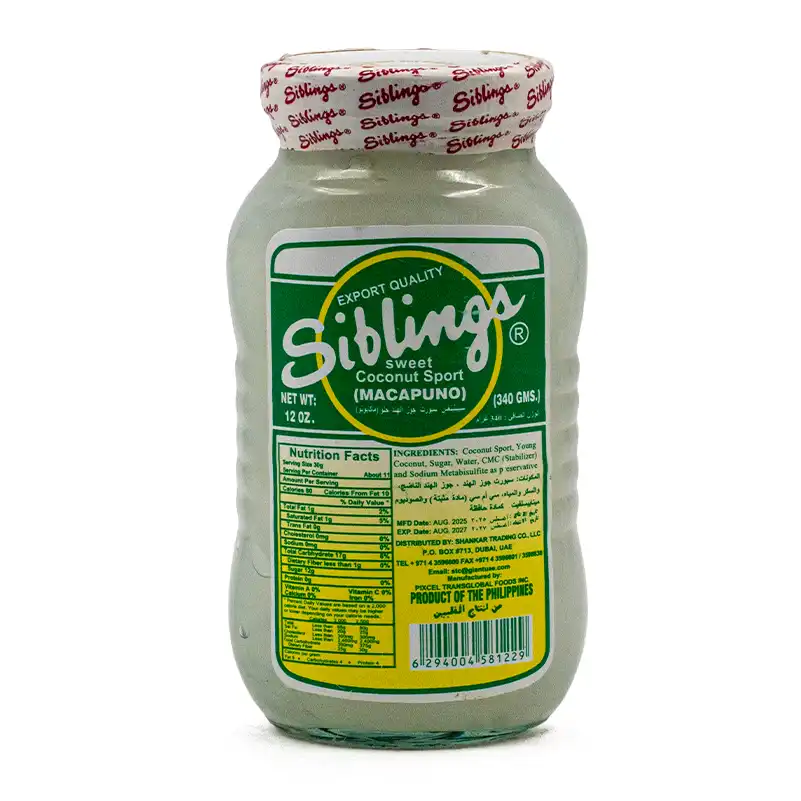 SIBLINGS SWEET COCONUT MACAPUNO 340GM
