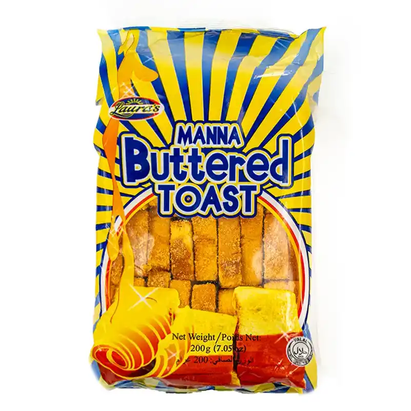 LAURAS MANNA BUTTERED TOAST 200G