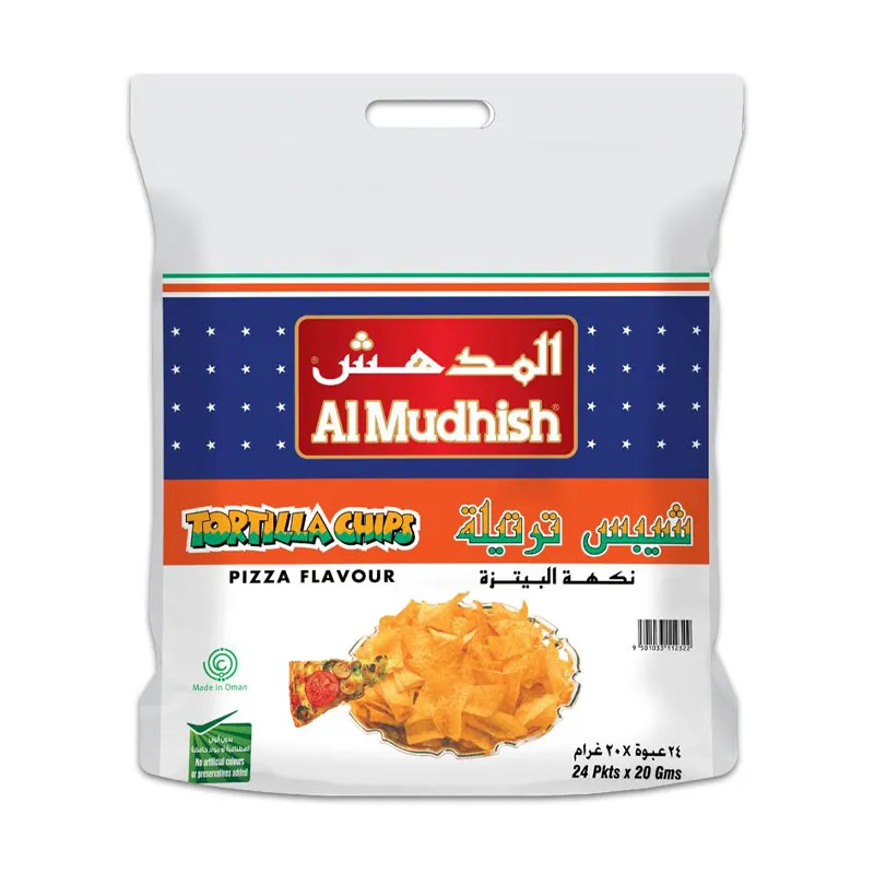 AL MUDHISH TORTILLA CHIPS PIZZA 24X20GM