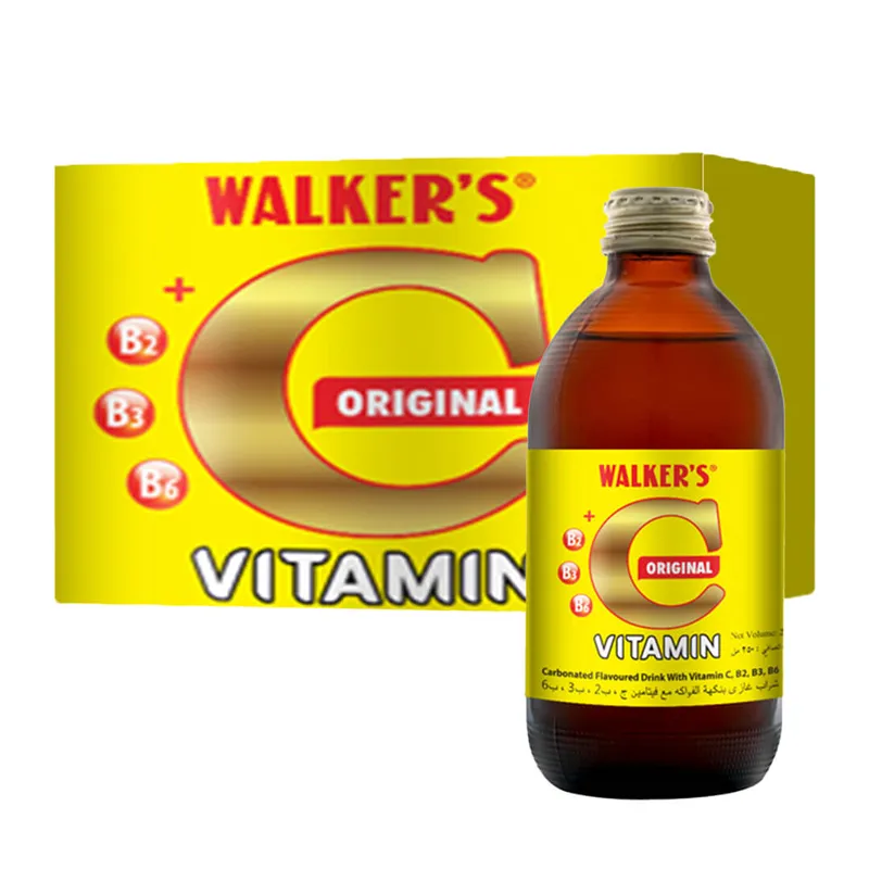 WALKERS VITAMIN C ORANGE 6*250ML