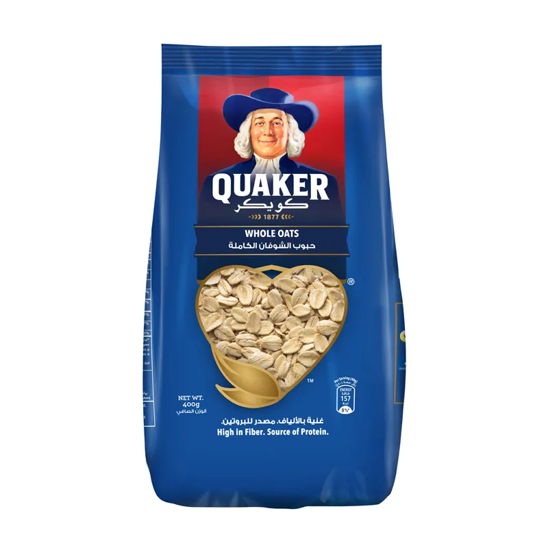 QUAKER WHOLE OATS FLAKES 400GM