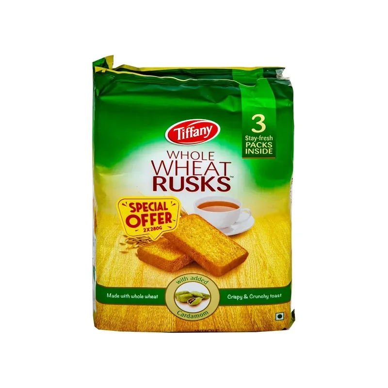 TIFFANY WHOLE WHEAT RUSK 2X280G
