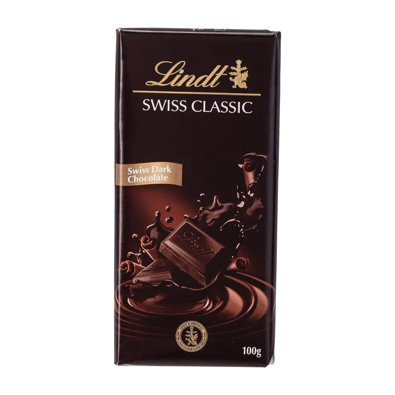 LINDT SWISS CLASSIC DARK CHOCOLATE 100G
