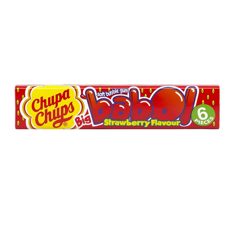 CHUPA CHUPS BABOL STRAWBERRY FLAV 27GM