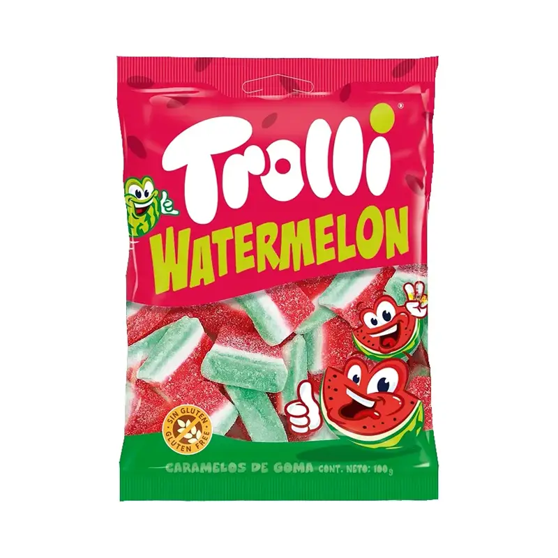 TROLLI WATERMELON GUMMY CANDY 175GM