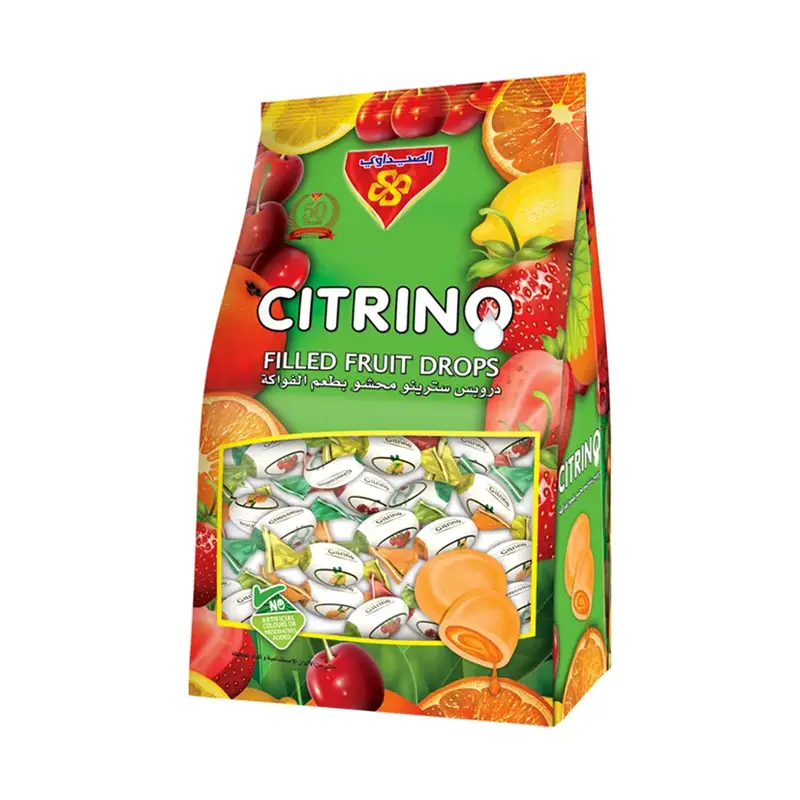 CITRINO STAND BAG FRUIT DROPS 750G 1220