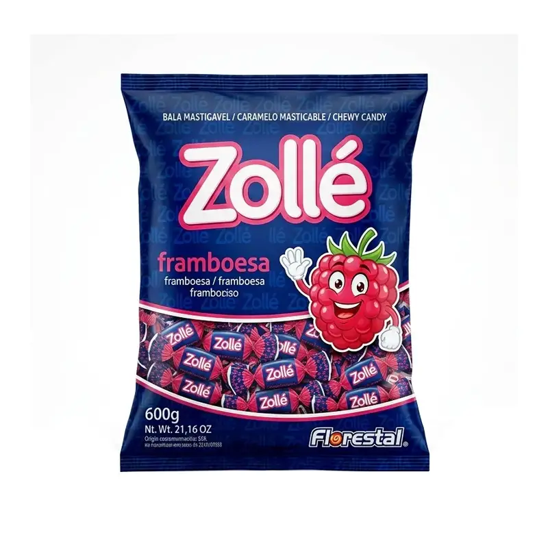 ZOLLE RASPBERRY CHEWY CANDY 600G