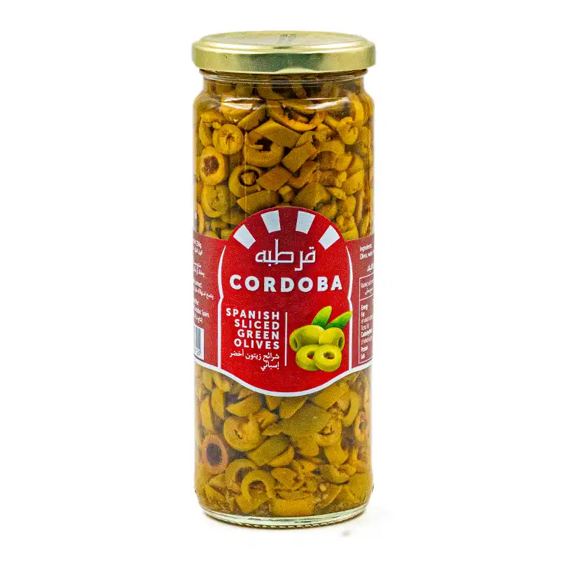 CORDOBA SPANISH SLICED GREEN OLIVE 450G