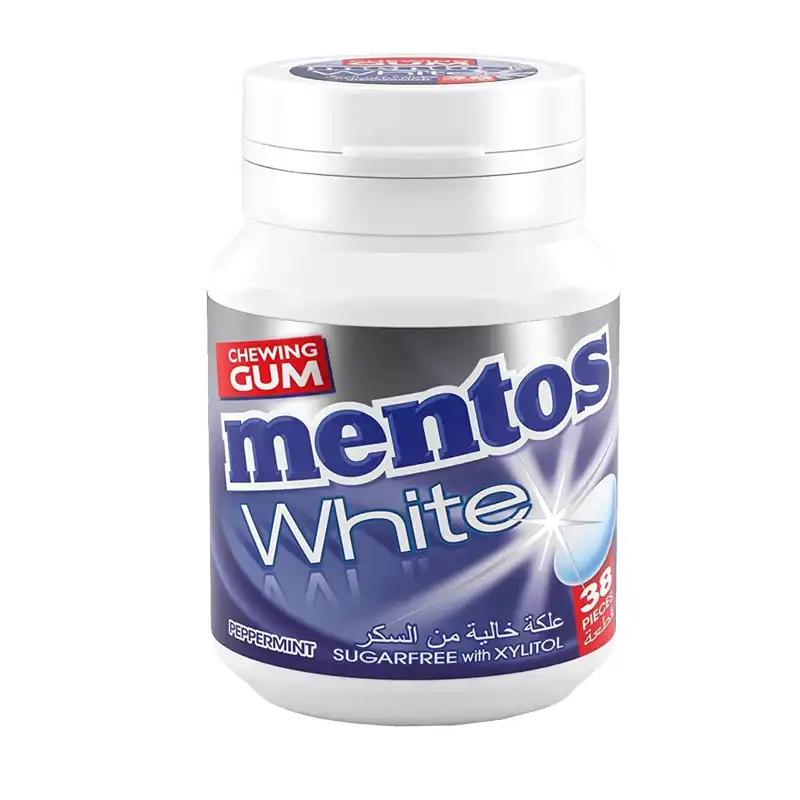 MENTOS GUM BOTTLE 38PCS PEPPERMINT