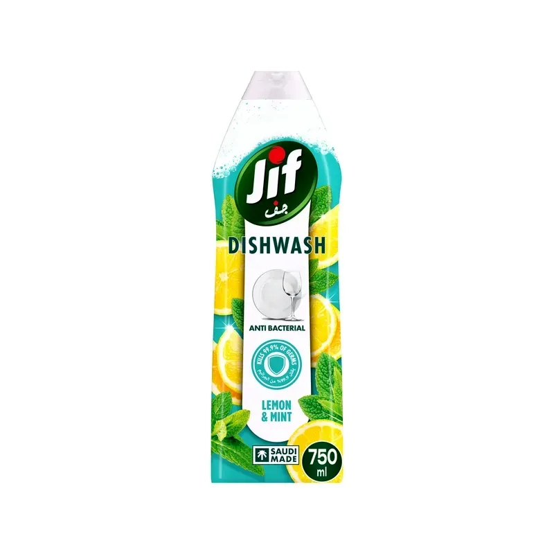 JIF D/W ANTI BECTERIAL MINT&LEMON 750ML