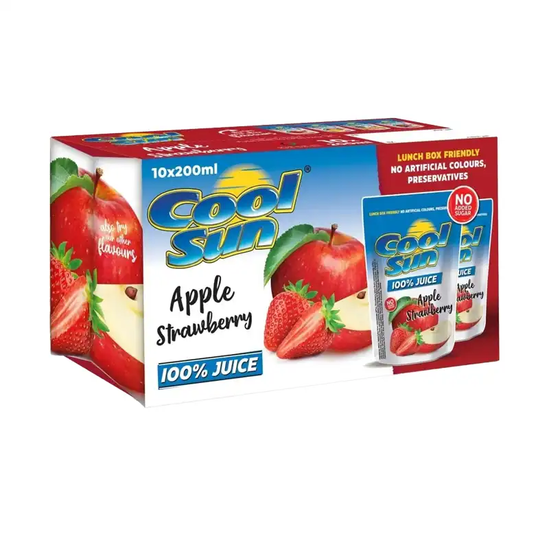 COOL SUN APPLE STRAWBEERY 10X200ML