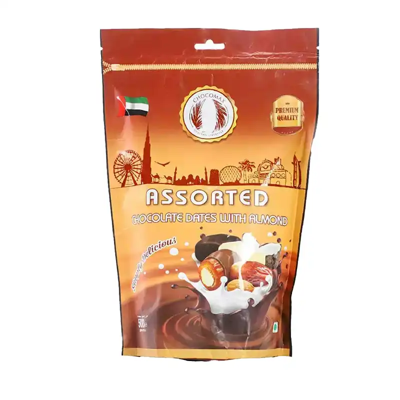 CHOCOMAX ASSRT DATES WITH ALMOND 500G