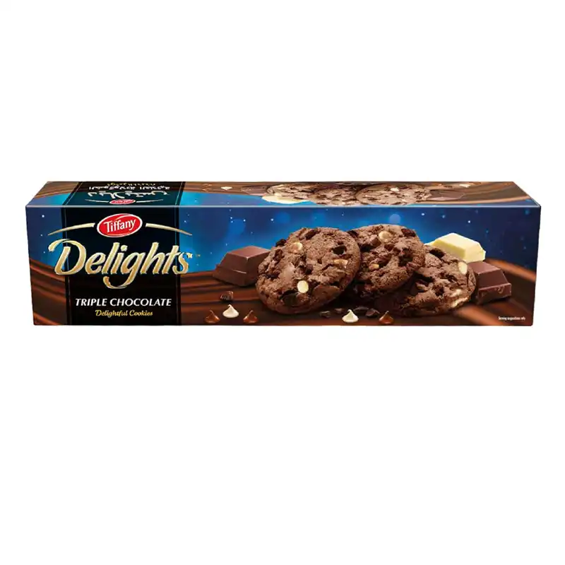 DELIIGHTS  TRIPLE CHOCOLATE COOKIES 100G