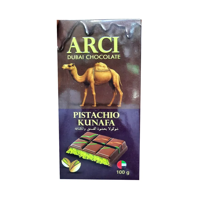 ARCI DUBAI KUNAFA PISTACHIO CHOCOLATE 100G
