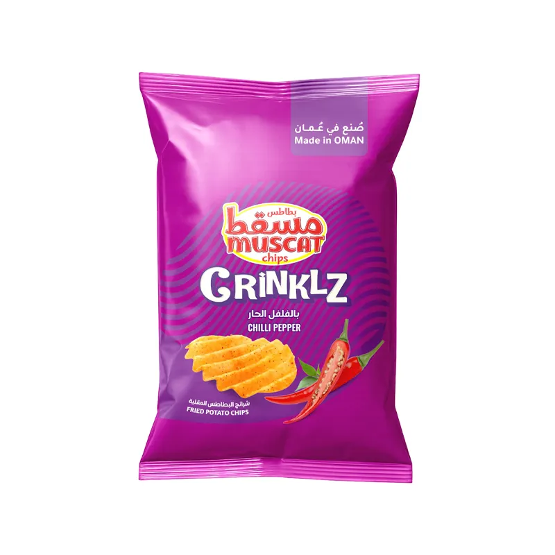 MUSCAT CRINKLZ CHILLI PAPPER 18*12GM
