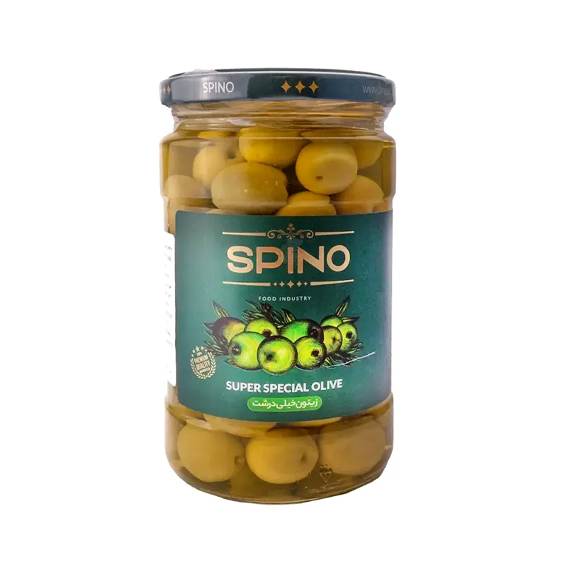 SPINO SALTED OLIVE PITTED 630G