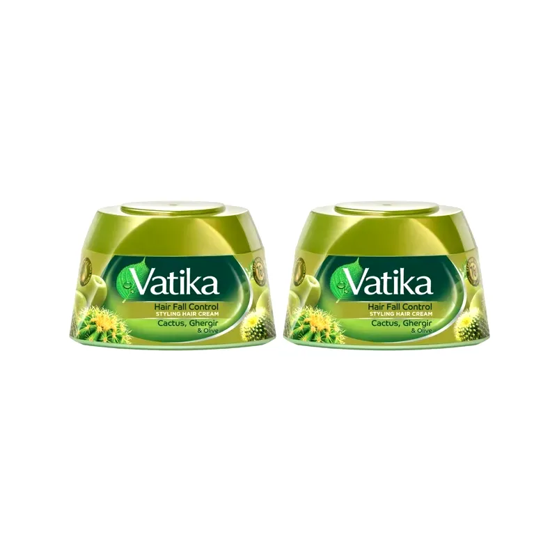 VATIKA HAIR FALL CONTROL HAIR CREAM CACTUS GHERGIR OLIVE 2*140ML