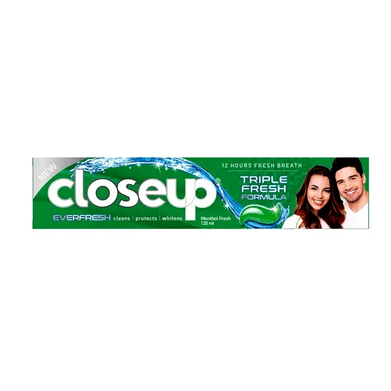 CLOSEUP TRIPLE FRESH FORMULA GREEN 120ML