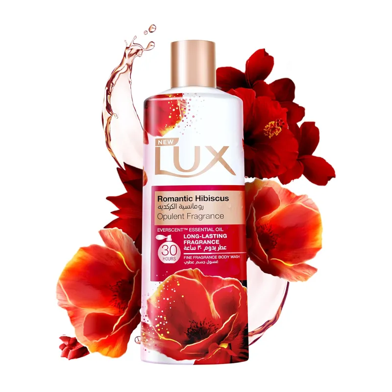 LUX ROMANTIC HIBISCUS BODY WASH 500ML